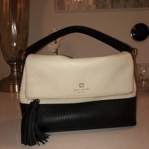 Kate Spade Black and White Leather Purse
